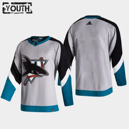 Lapsille NHL San Jose Sharks Pelipaita Blank 2020-21 Reverse Retro Authentic